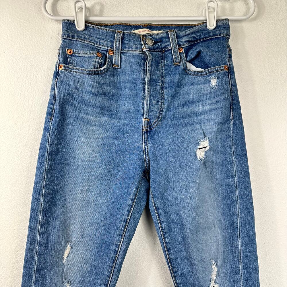 Levi's Wedgie Fit Skinny Jeans Size 26 - Picture 7 of 15